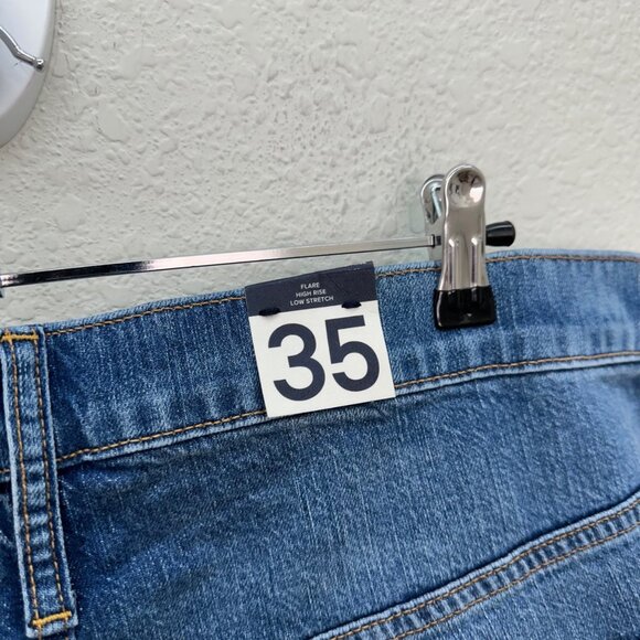 Gap Vintage Flare High Rise Denim Blue Jeans Womens size 20 NEW - Picture 3 of 5